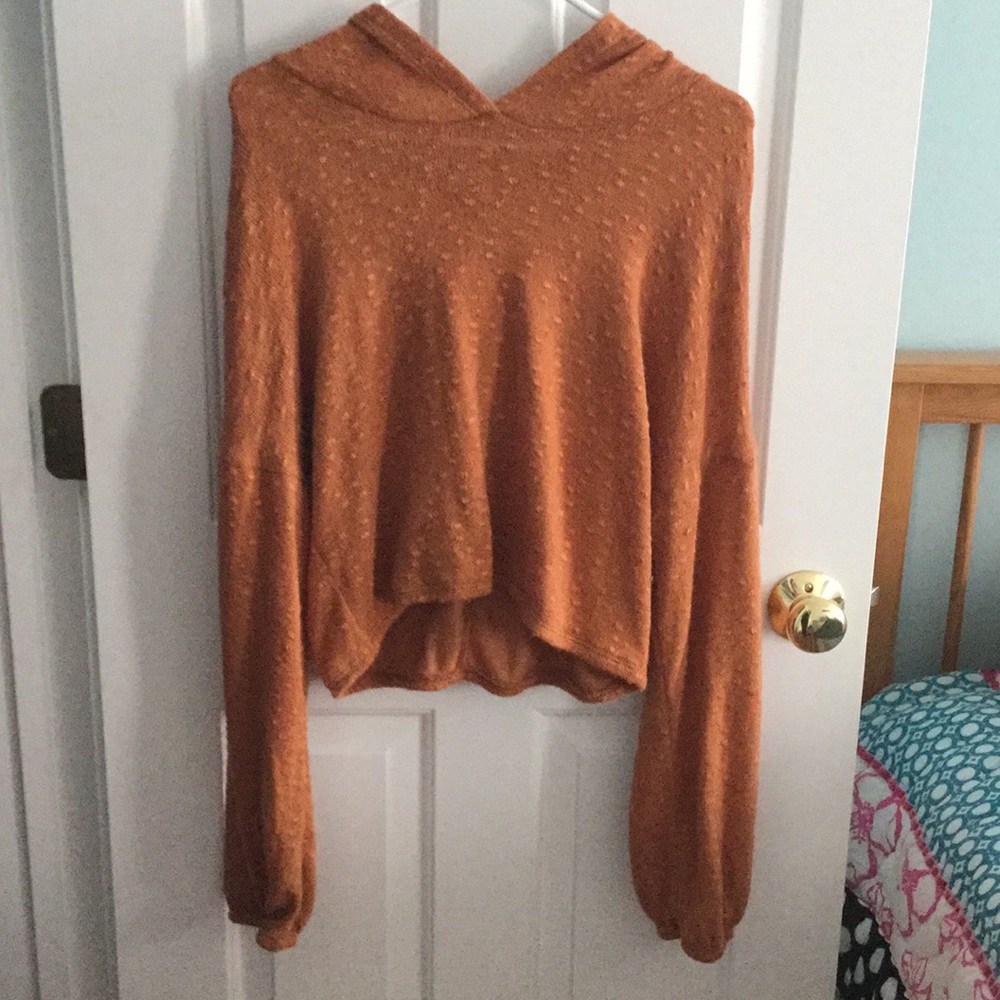 Pumpkin Cropped Sweater
